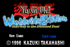 Yu-Gi-Oh! - Worldwide Edition - Stairway to the Destined Duel Title Screen